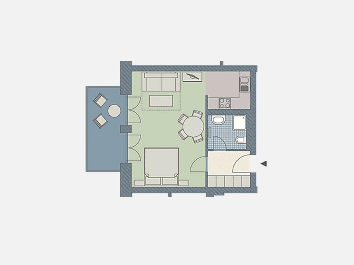 Kaiservillen Heringsdorf - 1-Raum-Ferienwohnung Mit Balkon D113 Eksteriør bilde